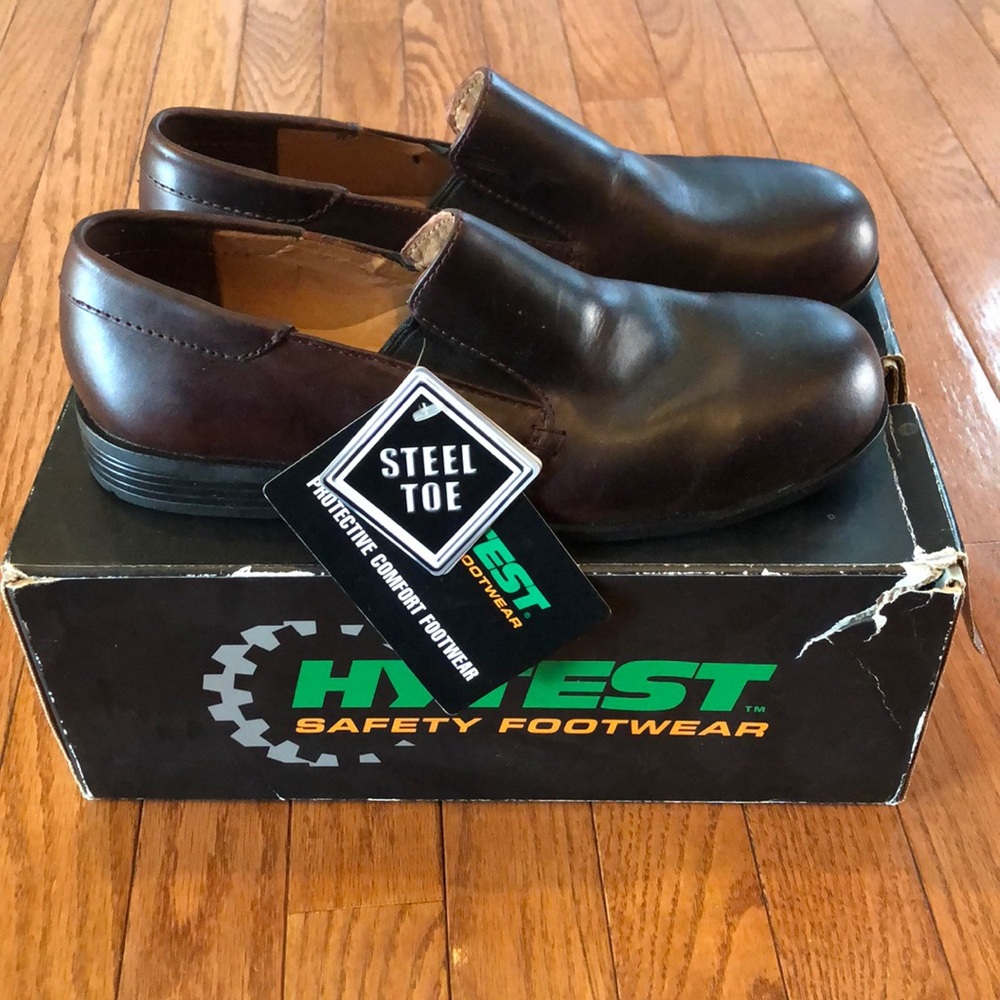 Rosie brown Hytest Steel Toe SD shoes NWT